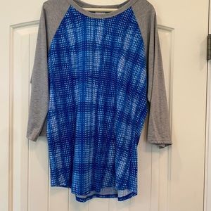 LulaRoe , size XL, like new, 3/4 sleeve